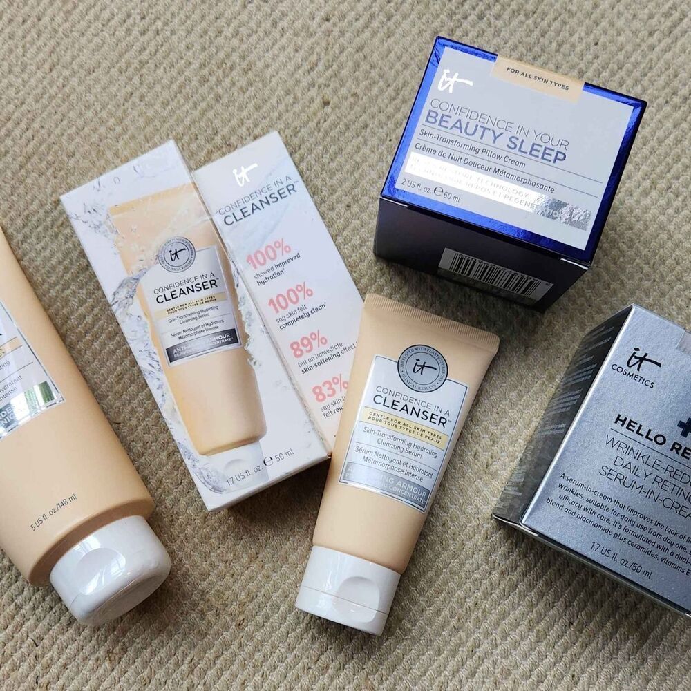 it Comestics Lot Confidence in a Cleanser Beauty Sleep Wrinkle Reducing Retinol
